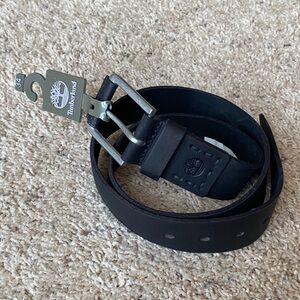 Timberland Men's Black Leather Belt